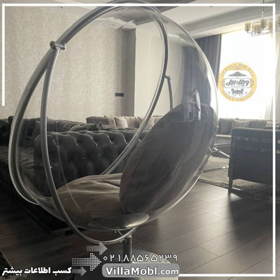 صندلی ریلکسی شیشه ای راک مدل گلزار