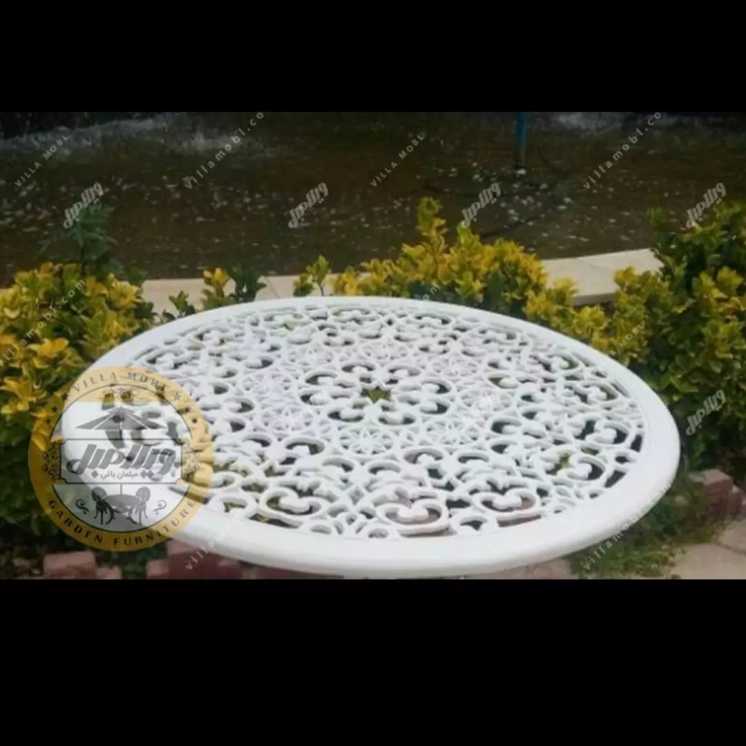 میز باغی آلومینیوم قطر 85 سانتی متر